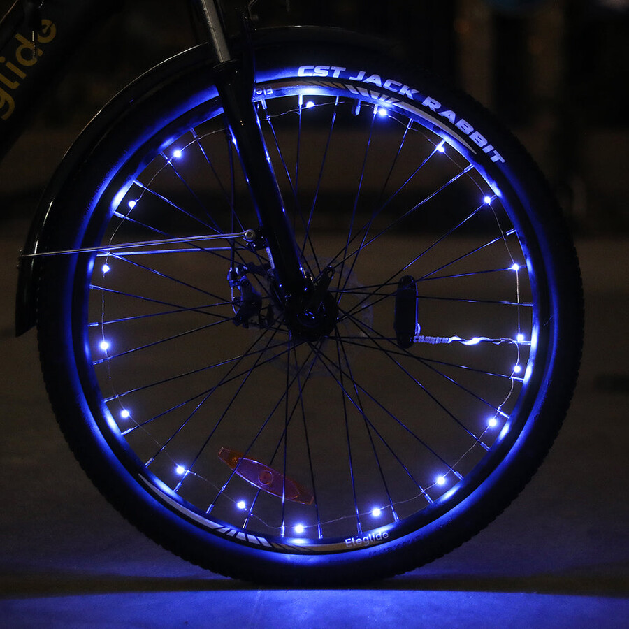 blaue fahrrad-radlichter 2 stück ohne batterie