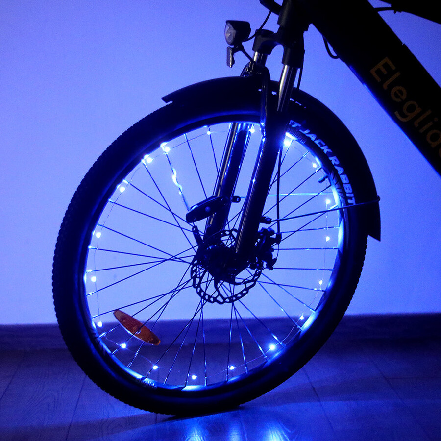 blaue fahrrad-radlichter 2 stück ohne batterie