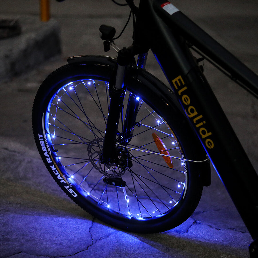blaue fahrrad-radlichter 2 stück ohne batterie