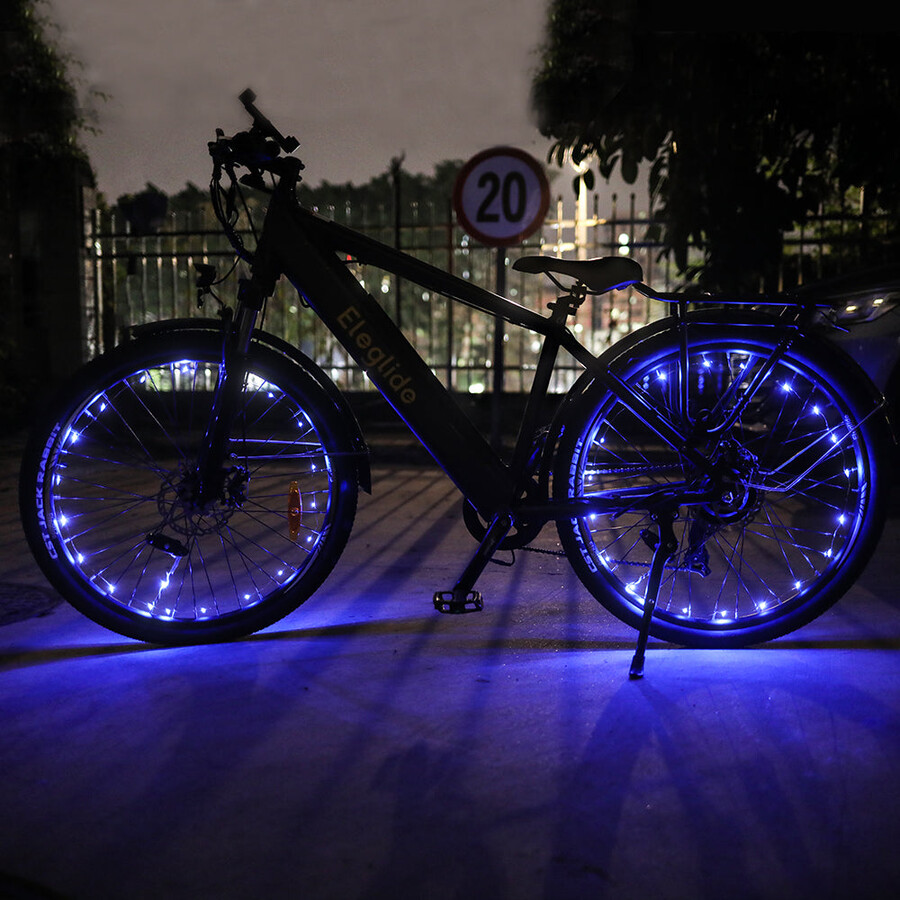 blaue fahrrad-radlichter 2 stück ohne batterie